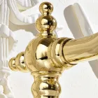 خلاط حوض بفتحة واحدة بتصميم عتيق من النحاس، صنع في إيطاليا - أورسولا Viadurini