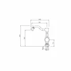 خلاط بيديه مع فوهة دوارة عالية صنع في إيطاليا - نينو Viadurini