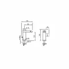 خلاط بيديه مصنوع في إيطاليا مع ذراع جانبي - بانيلا Viadurini