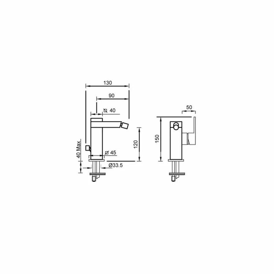 خلاط بيديه مصنوع في إيطاليا مع ذراع جانبي - بانيلا Viadurini