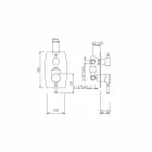 خلاط دش مع محول ثلاثي الاتجاهات صنع في إيطاليا - نينو Viadurini