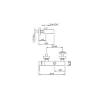 خلاط دش خارجي مصمم من النحاس صنع في إيطاليا - بيبو Viadurini
