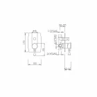 خلاط دش أو حوض استحمام نحاسي بتصميم إيطالي - نينو Viadurini