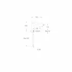 خلاط حوض حمام نحاسي حديث، صنع في إيطاليا - بيسوغو Viadurini