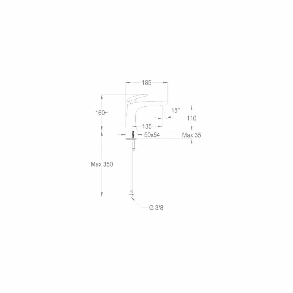 خلاط حوض نحاسي بتصميم إيطالي الصنع - فيليبو Viadurini