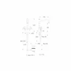 خلاط حوض بفتحة واحدة من النحاس المطلي بالكروم - صنع في إيطاليا - Binsu Viadurini