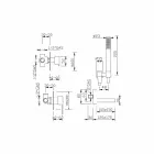 خلاط حمام مدمج مع طقم دش صنع في إيطاليا - بيبو Viadurini