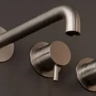 خلاط حوض استحمام مدمج من الفولاذ المقاوم للصدأ AISI 316L - Claws Viadurini