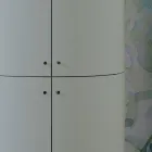 خزانة حمام بأربعة أبواب تُغلق بثلاثة أرفف، صنع في إيطاليا - كاندي Viadurini