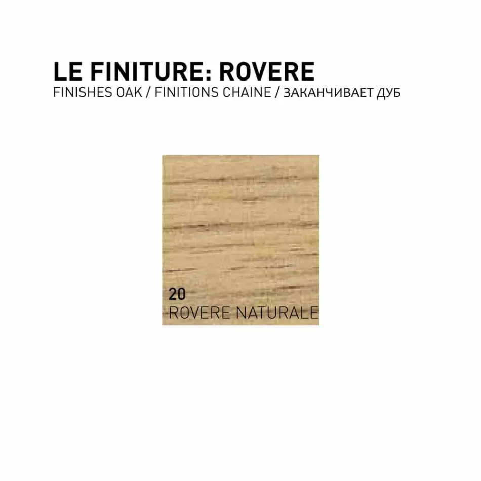 خزانة حمام بثلاثة أدراج مصنوعة من خشب آريا الحديث، صنع في إيطاليا Viadurini