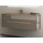 خزانة حمام مع حوض خشبي بتصميم متكامل من آريا، صنع في إيطاليا Viadurini