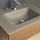 خزانة حمام معلقة مع مرآة مصنوعة من المعدن والخشب والكريستال الفاخر - رينجا Viadurini