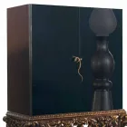 أثاث بقاعدة خشبية منحوتة بتصميم فاخر، صنع في إيطاليا، سام Viadurini