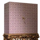 أثاث بقاعدة خشبية منحوتة بتصميم فاخر، صنع في إيطاليا، سام Viadurini