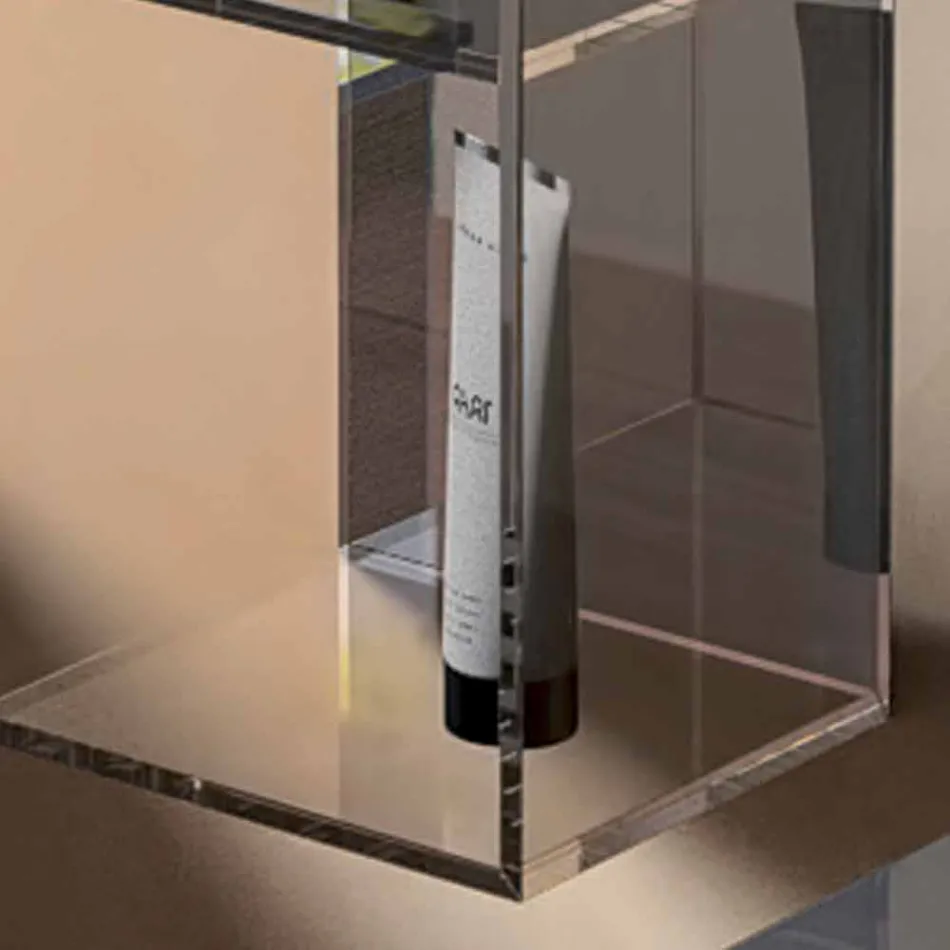 خزانة حاويات بثلاث حجرات بتصميم عصري، طول 180 × ارتفاع 900 مم، أديليا Viadurini