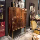 وحدة تخزين حديثة بأربعة أبواب من خشب الأبنوس اللامع Ada Viadurini