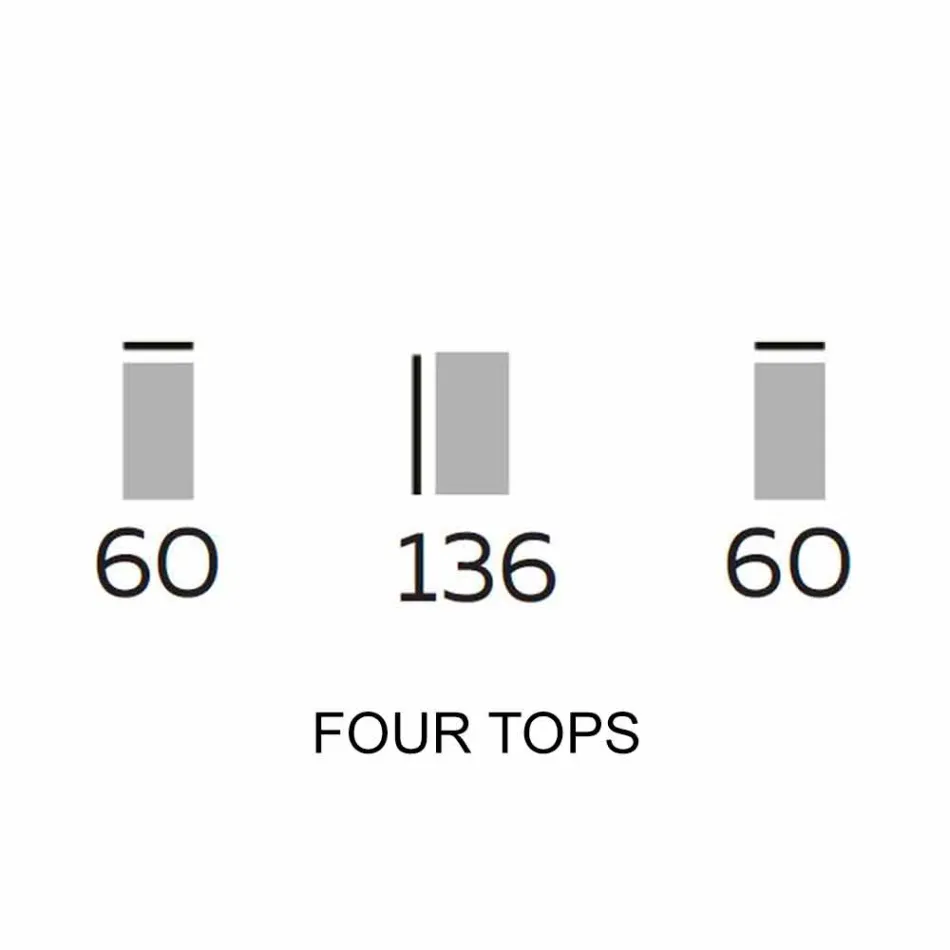 تصميم أثاث خشبي مع رفوف دائرية من جريس، صنع في إيطاليا - أسبيد Viadurini