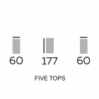 تصميم أثاث خشبي مع رفوف دائرية من جريس، صنع في إيطاليا - أسبيد Viadurini
