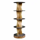 تصميم أثاث خشبي مع رفوف دائرية من جريس، صنع في إيطاليا - أسبيد Viadurini