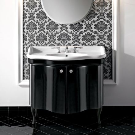 خزانة حديثة ببابين مطليين بالورنيش اللامع، صنع في إيطاليا - كاندي Viadurini