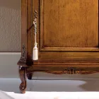 حامل هاتف خشبي كلاسيكي مع باب صنع في إيطاليا - ريتشارد Viadurini