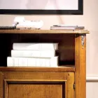 حامل هاتف خشبي كلاسيكي مع باب صنع في إيطاليا - ريتشارد Viadurini