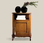 حامل هاتف خشبي كلاسيكي مع باب صنع في إيطاليا - ريتشارد Viadurini