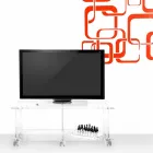 خزانة تلفزيون بتصميم عصري من ماجو مصنوعة من زجاج شبكي Viadurini