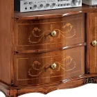 حامل تلفزيون كلاسيكي من خشب الجوز مصنوع في إيطاليا - أنيق Viadurini