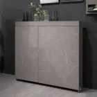 خزانة دوارة متعددة الوظائف مع حامل تلفزيون وطاولة مدمجة، صنع في إيطاليا - Illusione Viadurini