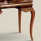 طاولة مكياج كلاسيكية من خشب الجوز، صنع في إيطاليا - هاستينجز Viadurini