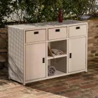 خزانة حديقة من البولي راتان المنسوج يدويًا - زولتان Viadurini