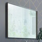 أثاث حمام معلق من الخشب والمعدن والسيراميك، عرض 96 سم، ثمين - رينجا Viadurini