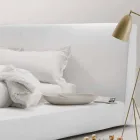 سرير مزدوج مبطن من الجلد من My Home Long Island مصنوع في إيطاليا Viadurini