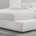 سرير مزدوج مبطن من الجلد من My Home Long Island مصنوع في إيطاليا Viadurini