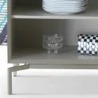 خزانة جانبية بتصميم My Home Mirage مصنوعة من مادة MDF مطلية بالورنيش، ارتفاع 71 سم × طول 210 سم، صنعت في إيطاليا Viadurini