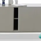 خزانة جانبية بتصميم My Home Mirage مصنوعة من مادة MDF مطلية بالورنيش، ارتفاع 71 سم × طول 210 سم، صنعت في إيطاليا Viadurini