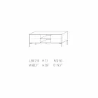 خزانة جانبية بتصميم My Home Mirage مصنوعة من مادة MDF مطلية بالورنيش، ارتفاع 71 سم × طول 210 سم، صنعت في إيطاليا Viadurini