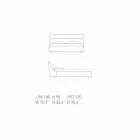 سرير مزدوج مبطن من My Home Sleepway مقاس 180×90 سم، صنع في إيطاليا Viadurini