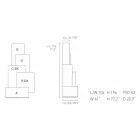 تصميم برج غرفة المعيشة المتنقلة My Home Tetris مصنوع من خشب MDF بارتفاع 196 سم، صنع في إيطاليا Viadurini