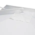 مظلة خارجية مصنوعة من البوليستر بهيكل من الألومنيوم الأبيض - زينيكا Viadurini