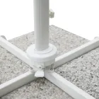 مظلة خارجية مصنوعة من البوليستر بهيكل من الألومنيوم الأبيض - زينيكا Viadurini