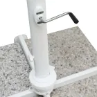 مظلة خارجية مصنوعة من البوليستر بهيكل من الألومنيوم الأبيض - زينيكا Viadurini