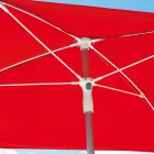 مظلة حديقة بهيكل من الألومنيوم المخطط والقماش - رينو Viadurini