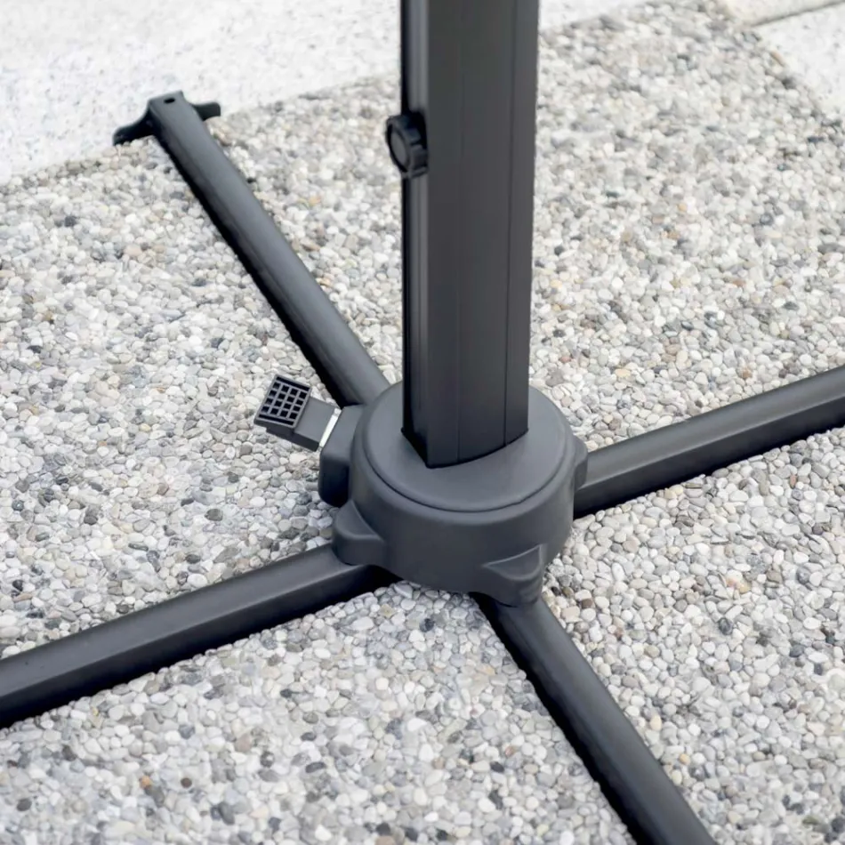 مظلة بوليستر بمقبض وعمود جانبي - نيكسا Viadurini