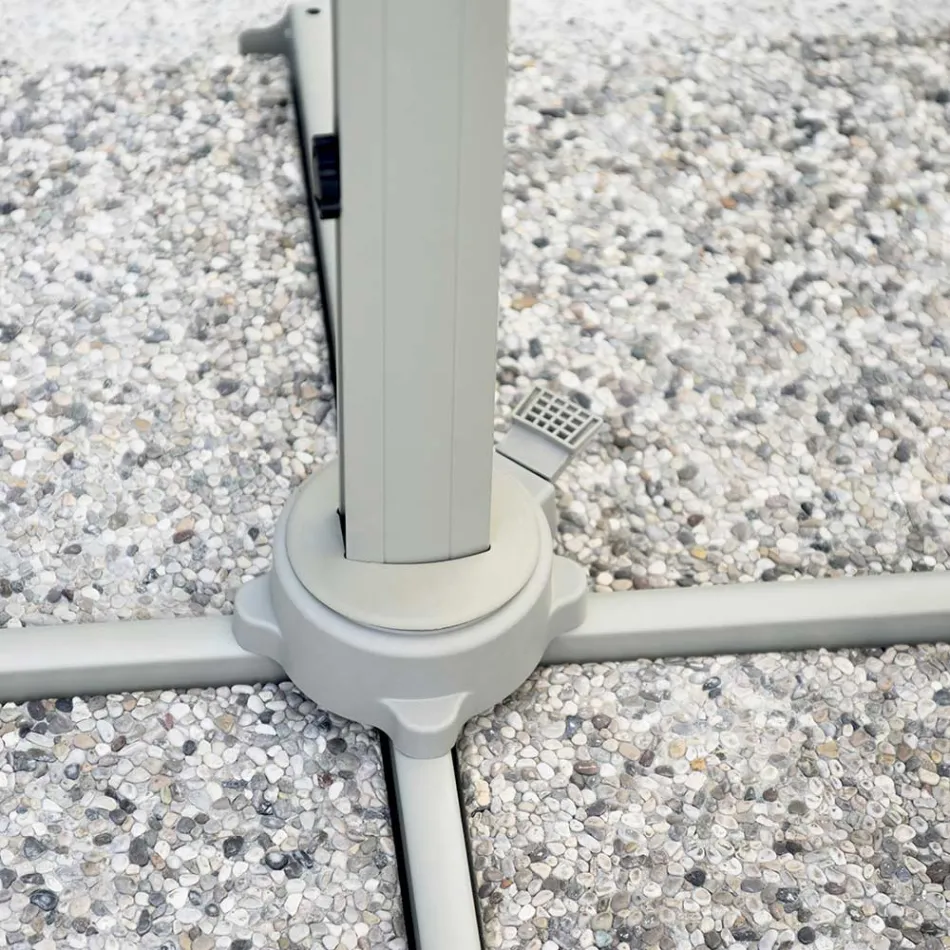 مظلة بوليستر بمقبض وعمود جانبي - نيكسا Viadurini