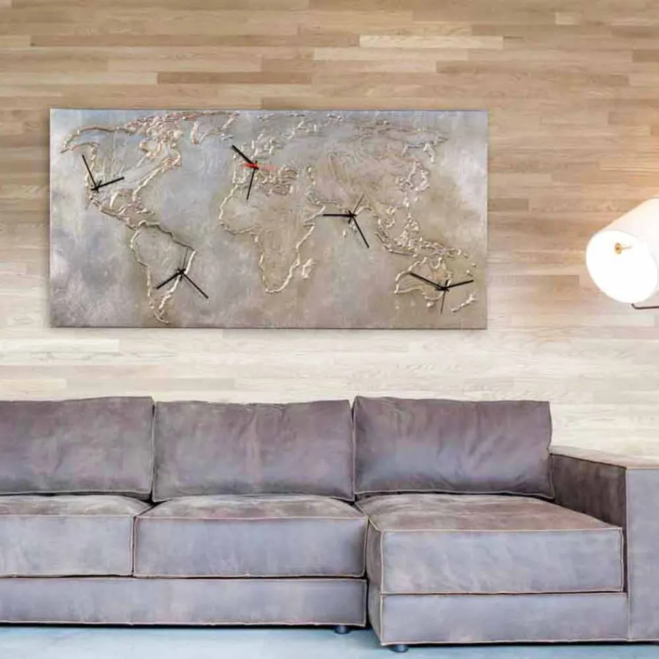 ساعة حديثة ذات خمسة أرباع تصور العالم بالأميال Viadurini