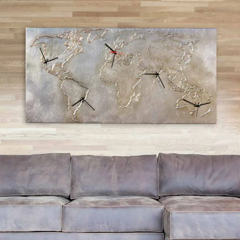 ساعة حديثة ذات خمسة أرباع تصور العالم بالأميال Viadurini