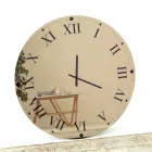 ساعة حائط دائرية من الكريستال العاكس مصنوعة في إيطاليا - جير Viadurini