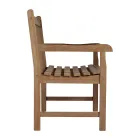 مقعد حديقة بثلاثة مقاعد مصنوع من خشب الساج - مأوى Viadurini